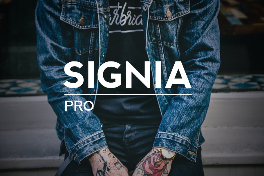 Example font Signia Pro #1